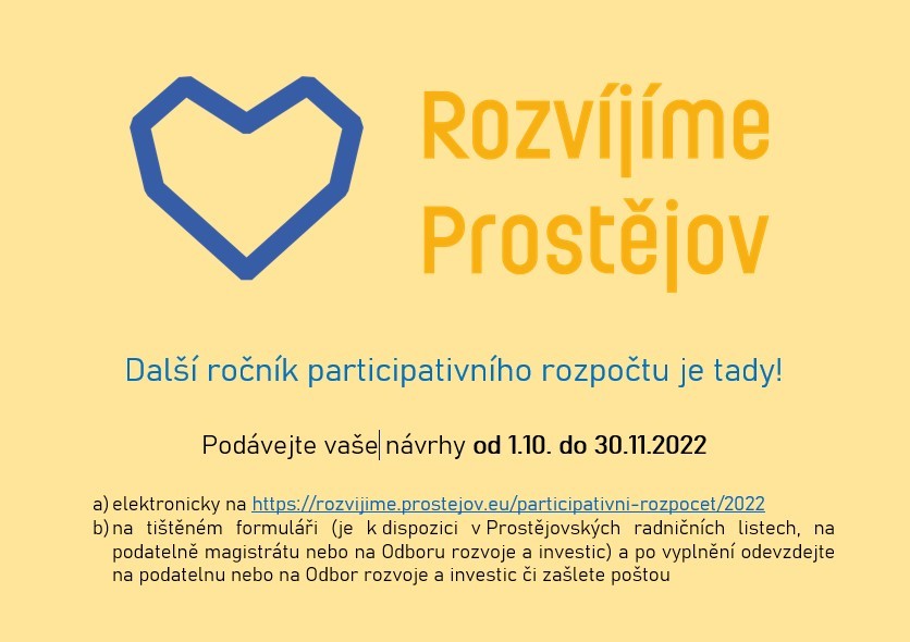 Další ročník participativního ročníku byl spuštěn!